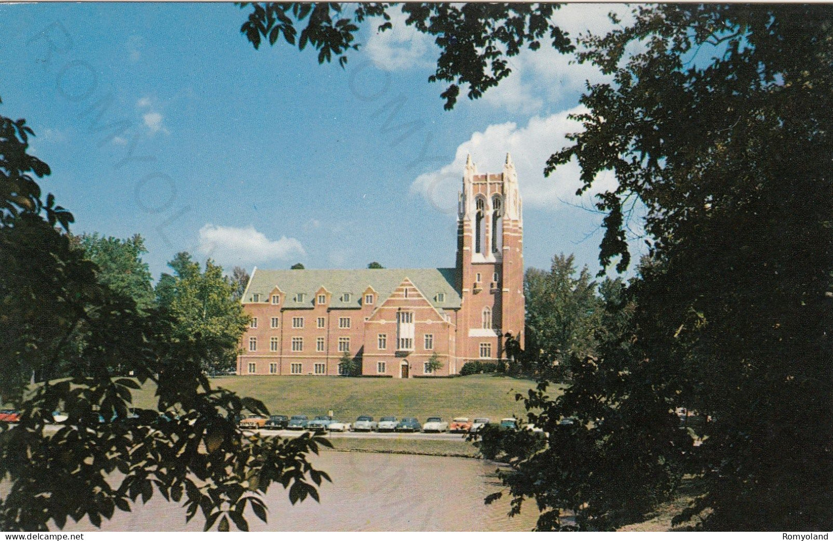 CARTOLINA  RICHMOND,VIRGINIA,STATI UNITI-BOATWRIGHT MEMORIAL LIBRARY-UNIVERSITY OF RICHMOND-NON VIAGGIATA - Richmond