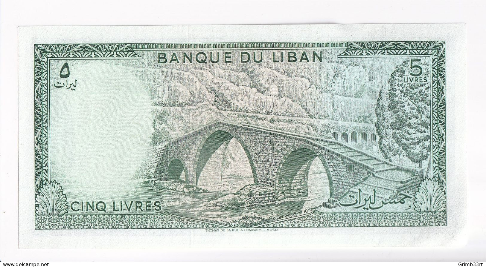 Lebanon - 5 Livres - 1943-date - Libanon