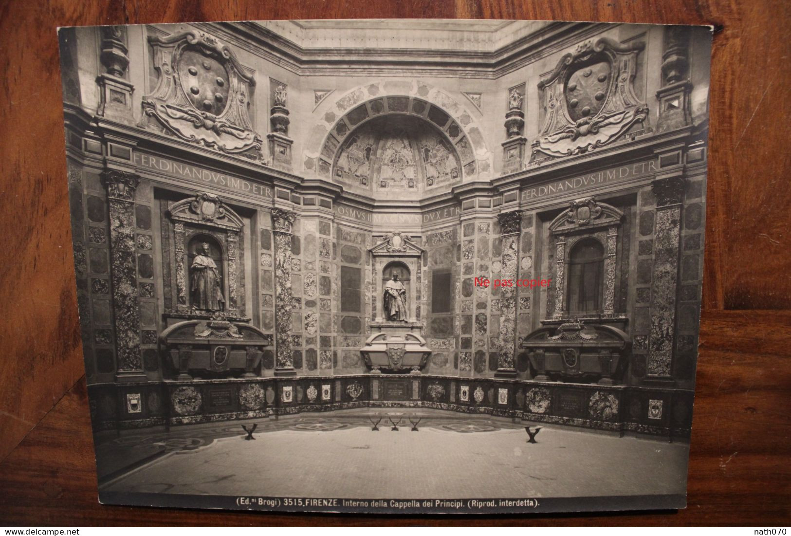 Photo 1890's Firenze Florence Tirage Print Vintage S. Lorenzo Cappella Dei Principi Brogi - Lieux