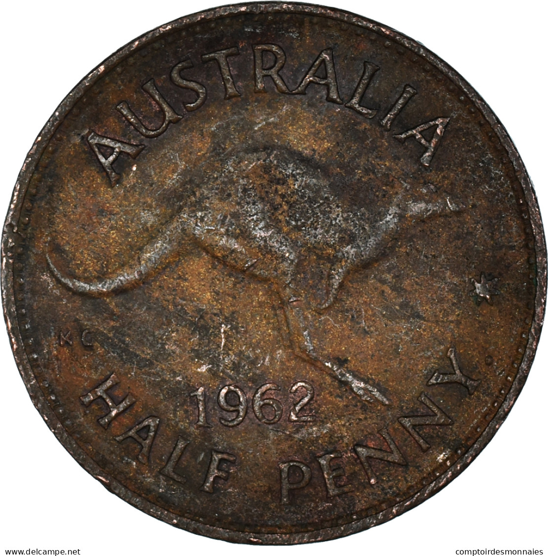 Monnaie, Australie, 1/2 Penny, 1962 - Victoria