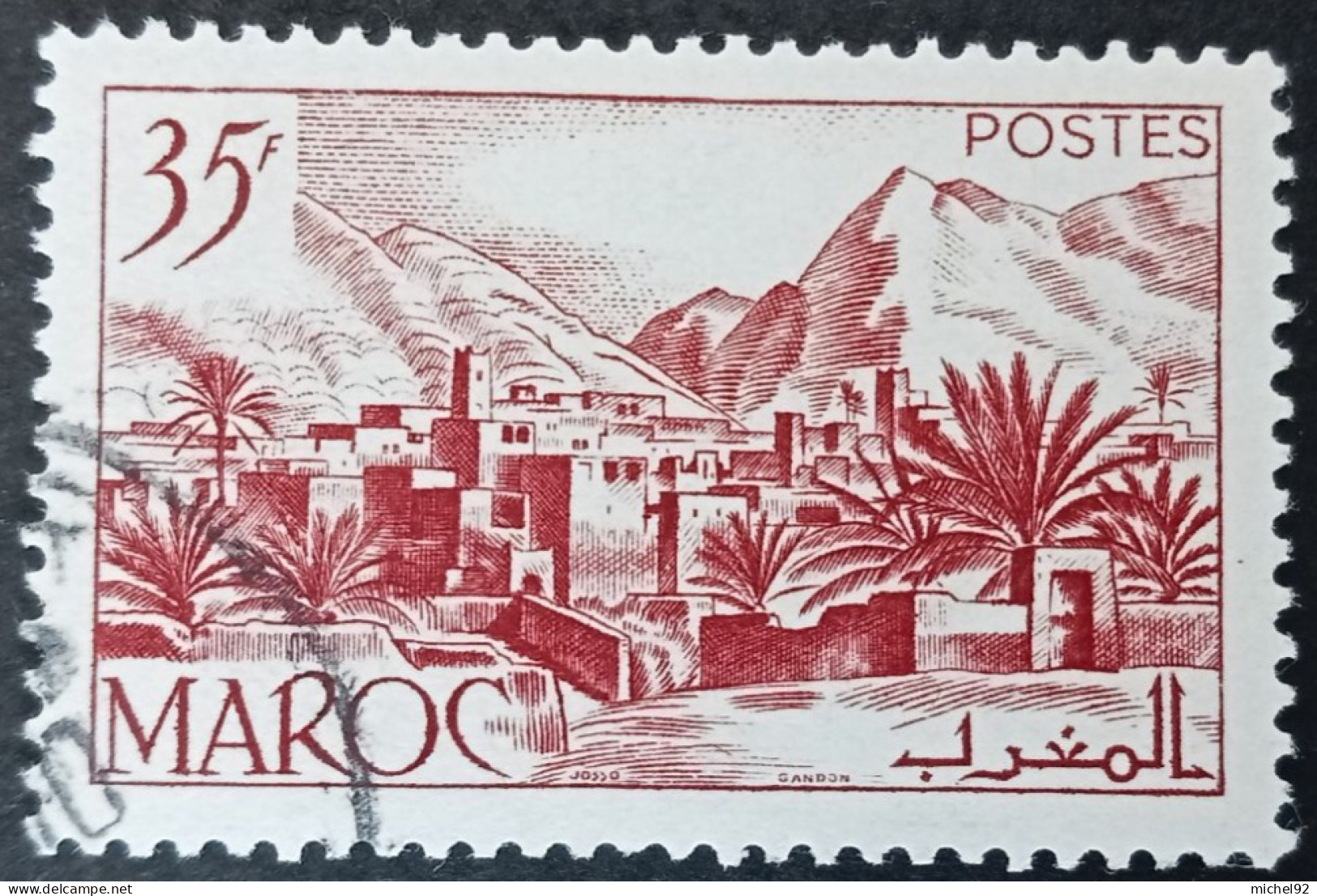 Maroc 1950 - YT N°292 - Oblitéré - Used Stamps