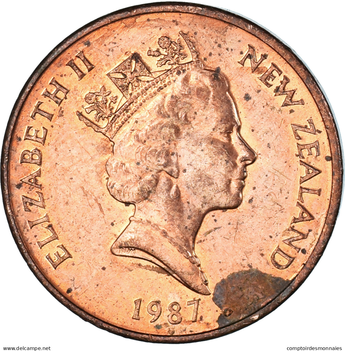 Monnaie, Nouvelle-Zélande, 2 Cents, 1987 - Nouvelle-Zélande
