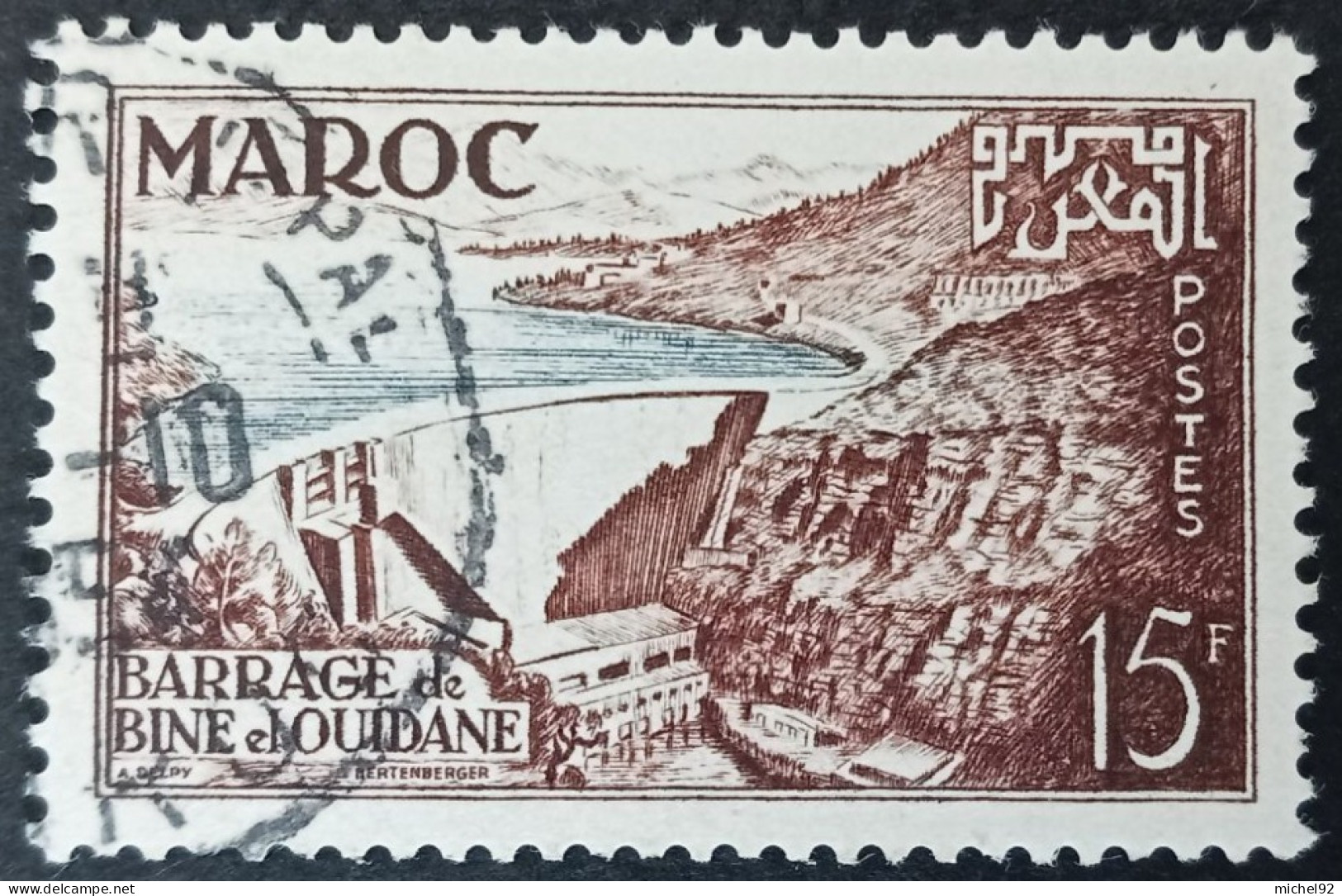 Maroc 1954 - YT N°329 - Oblitéré - Usati