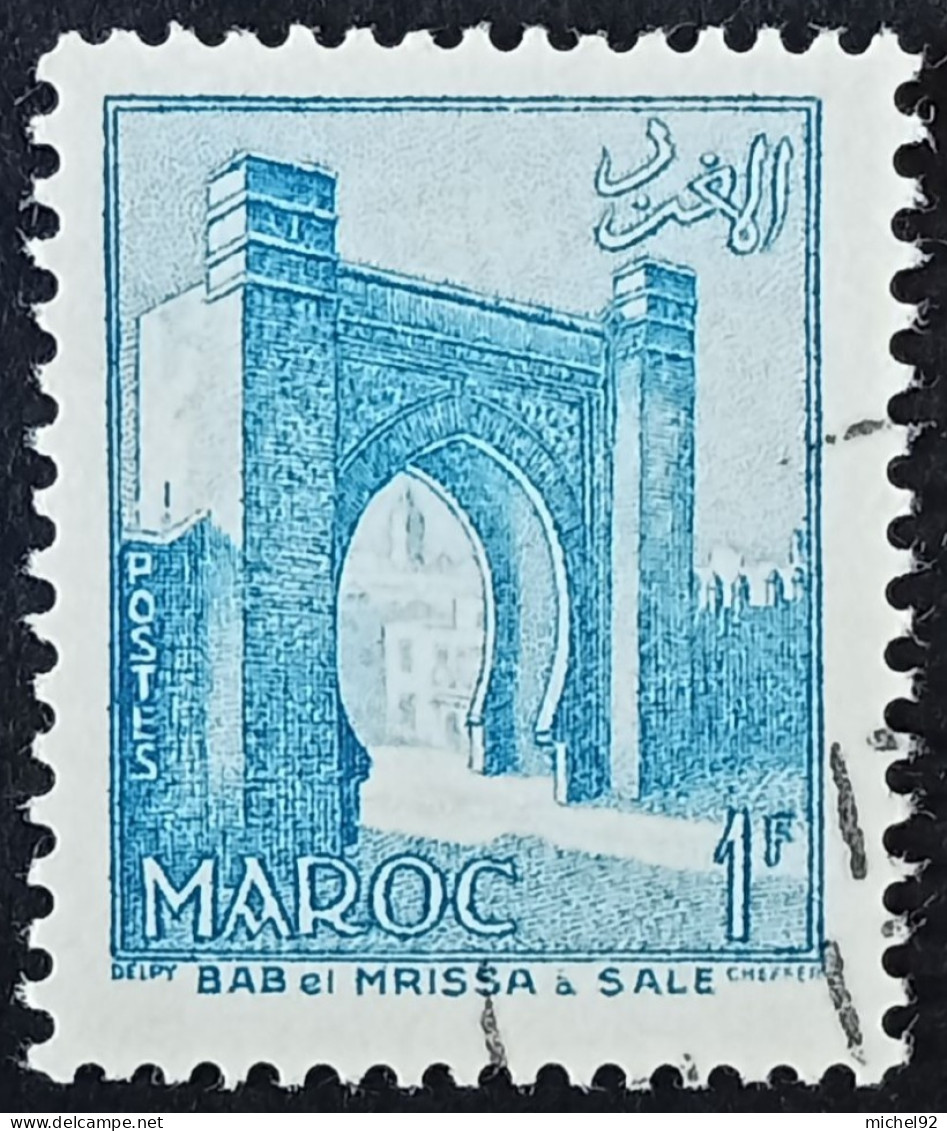 Maroc 1955-56 - YT N°346 - Oblitéré - Usati