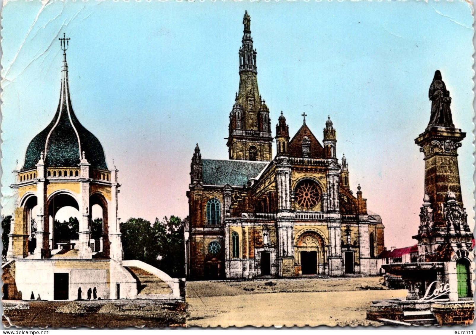 19-11-2023 (2 V 43) FRANCE (posted 1957) Basilique D'Auray - Kerken En Kathedralen