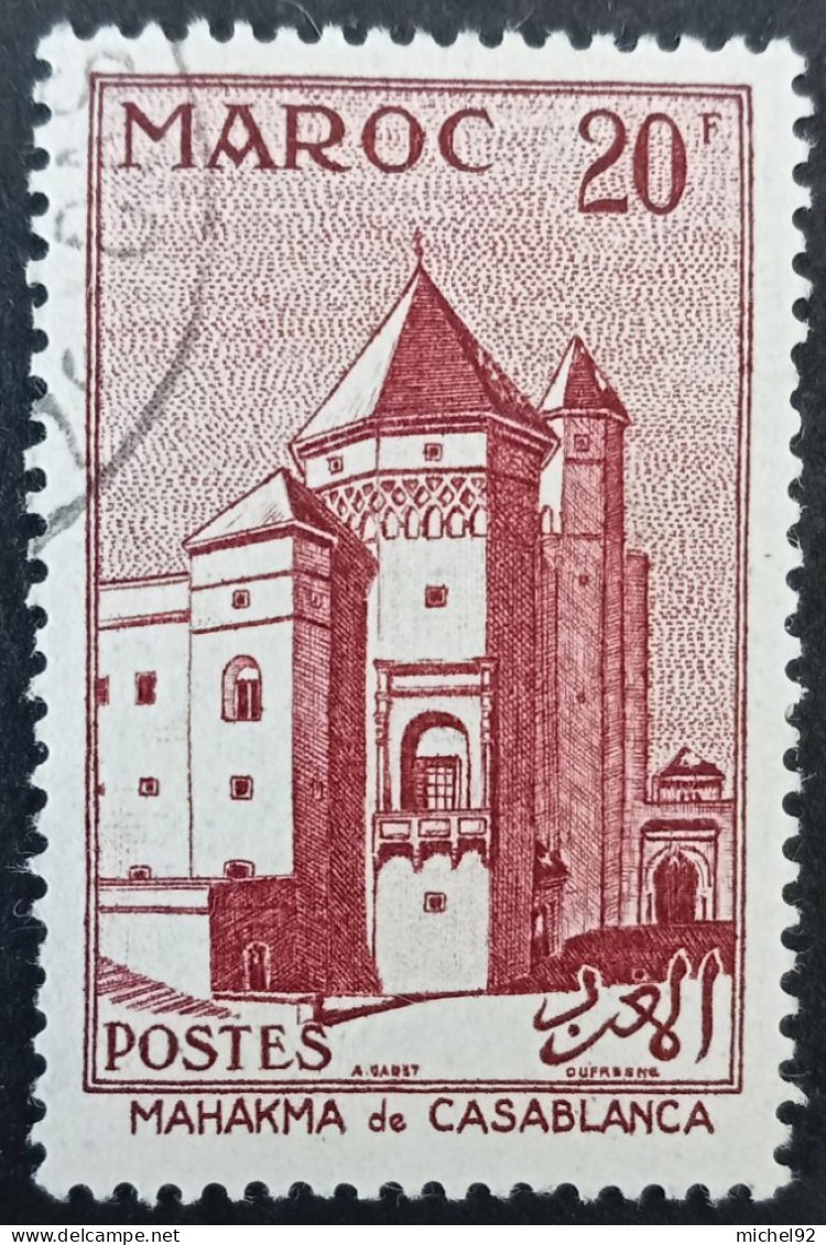 Maroc 1955-56 - YT N°356 - Oblitéré - Usati
