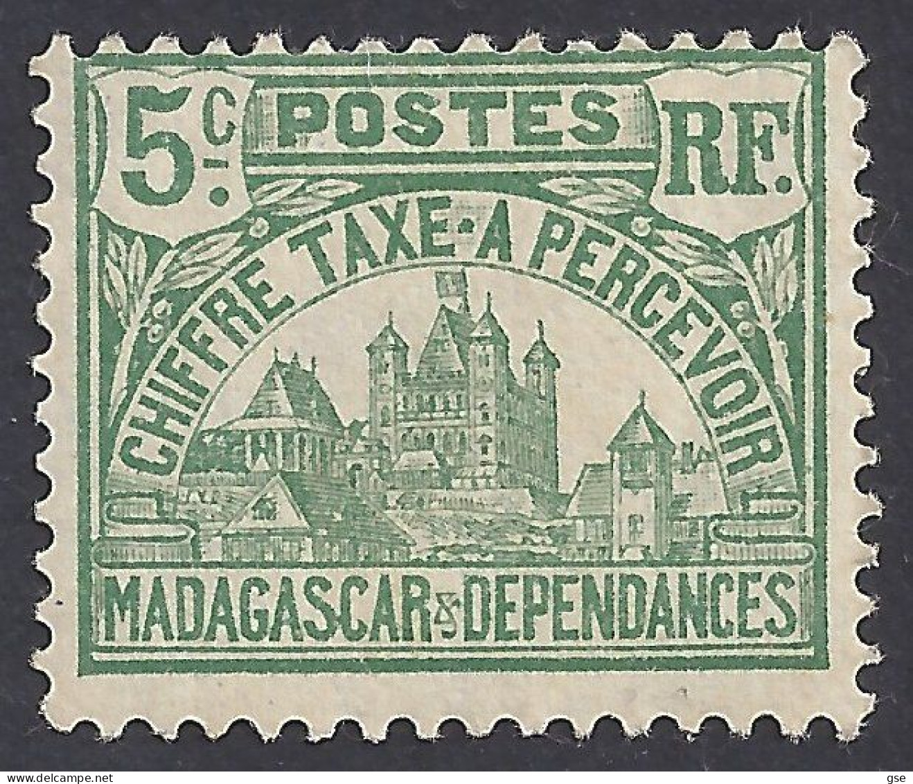 MADAGASCAR 1908-24 - Yvert T10* (L) - Tasse | - Impuestos