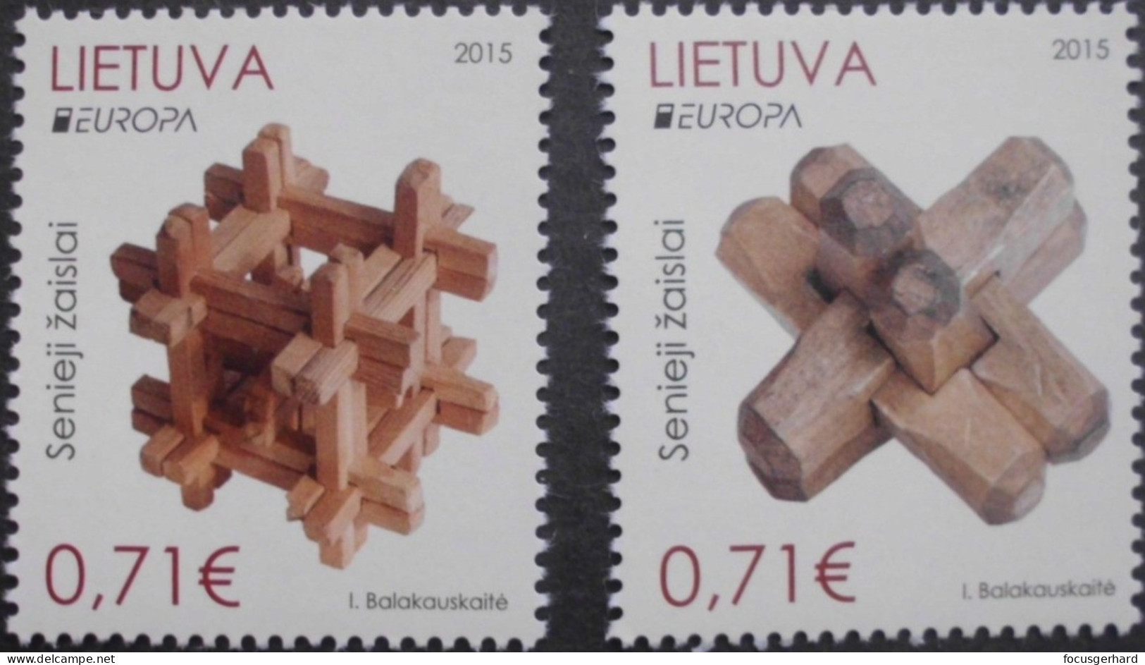 Litauen      Historisches Spielzeug    Europa Cept   2015  ** - 2015