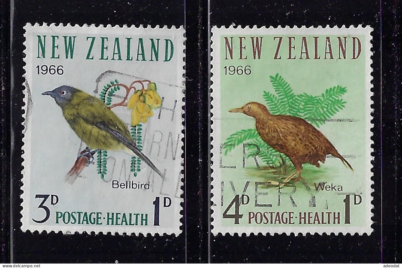 NEW ZEALAND 1966 SCOTT #B71,B72  USED - Gebruikt