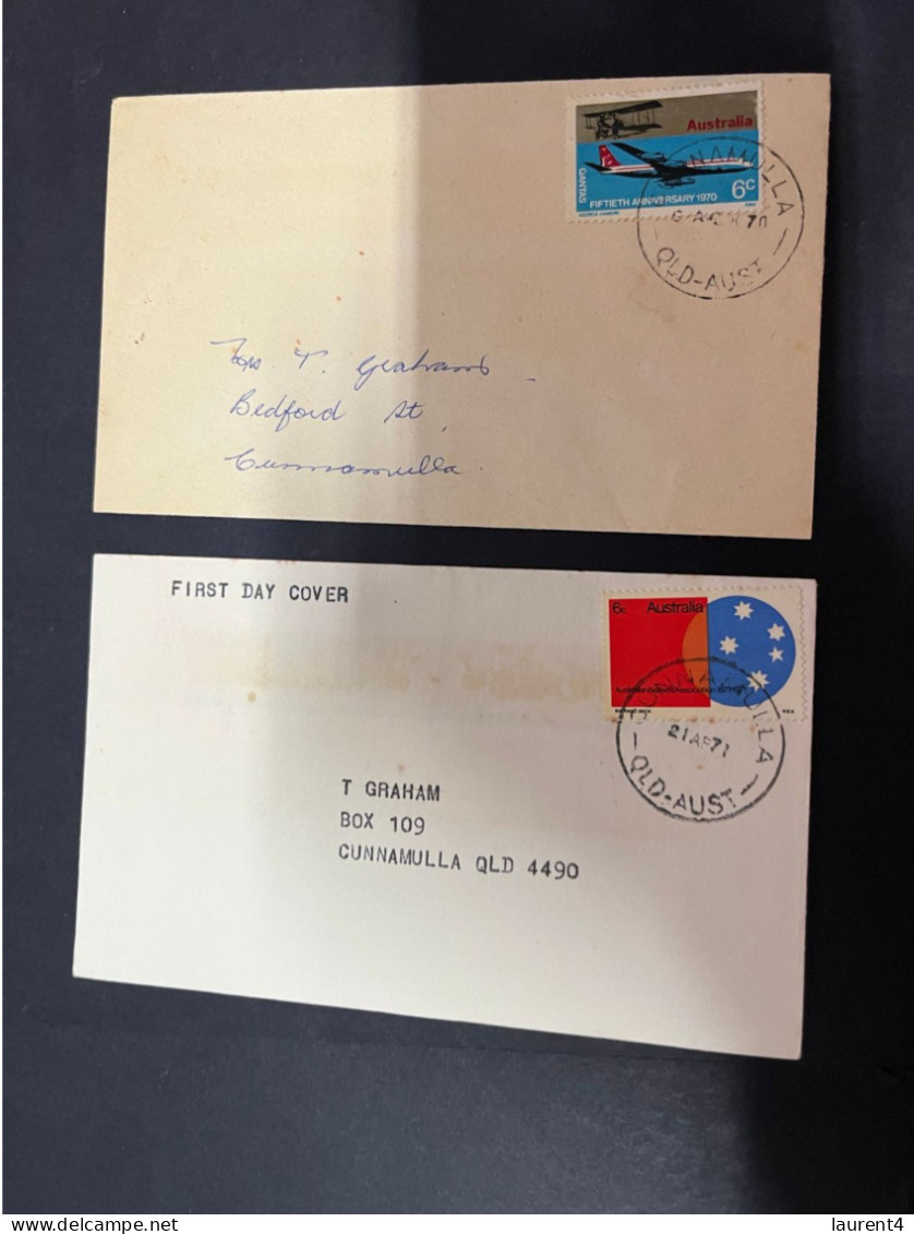 19-11-2023 (2 V 44) Australia (2 Older Covers) 1970's - Briefe U. Dokumente