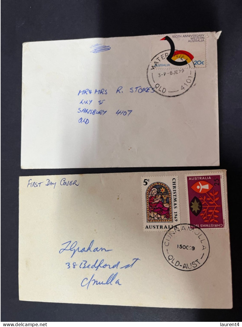 19-11-2023 (2 V 44) Australia (2 Older Covers) 1960's + 1970's - Covers & Documents