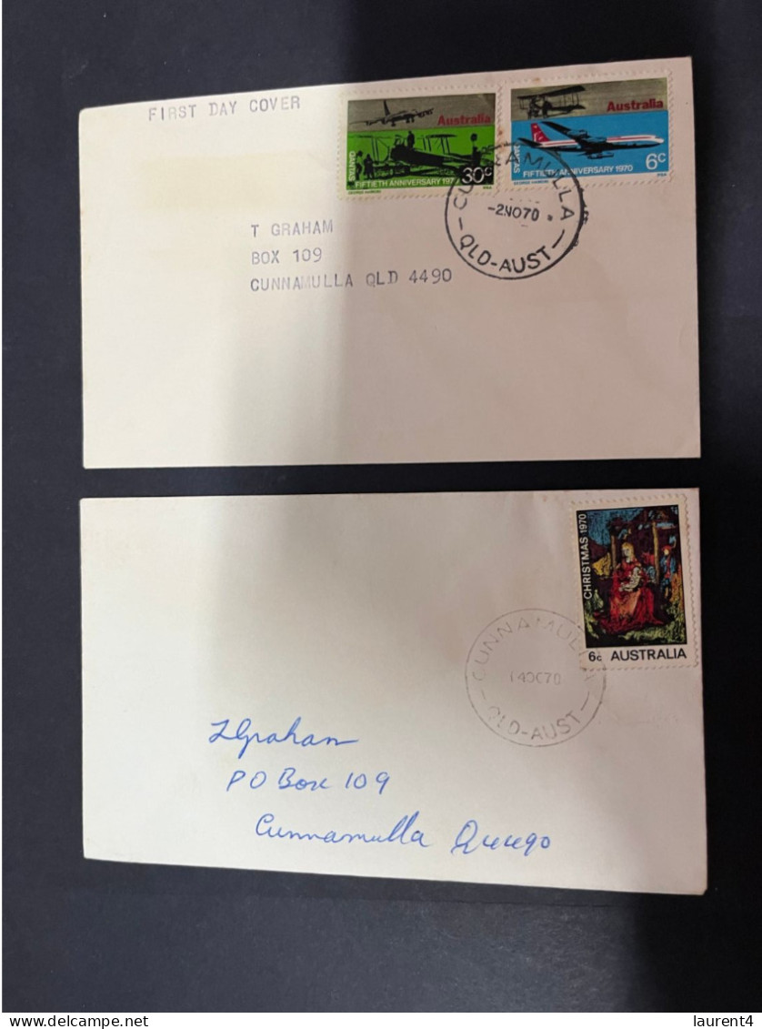 19-11-2023 (2 V 44) Australia (2 Older Covers) 1970's - Lettres & Documents