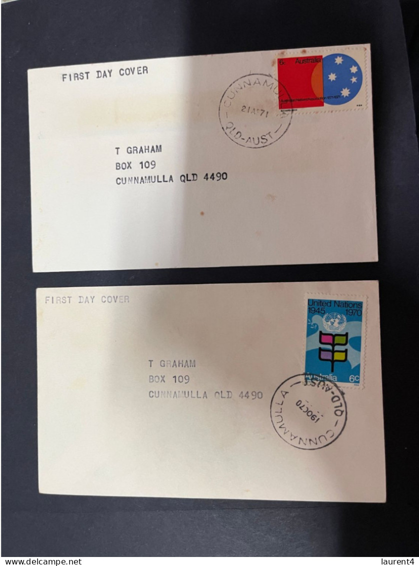 19-11-2023 (2 V 44) Australia (2 Older Covers) 1970's - Cartas & Documentos