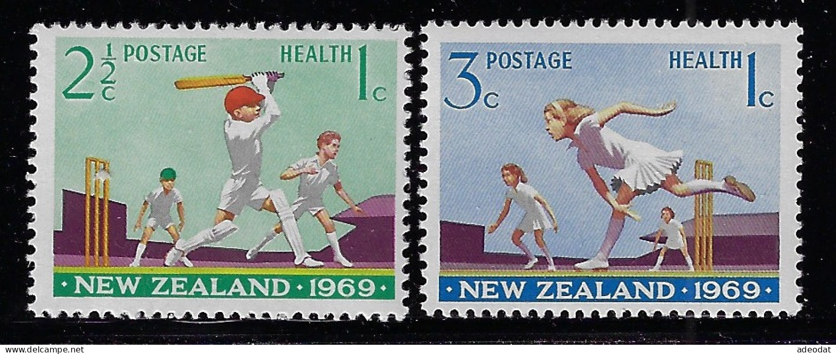 NEW ZEALAND 1969 CHILDREN'S HEALTH CAMPS SCOTT #B77,B78,B79 MNH - Unused Stamps