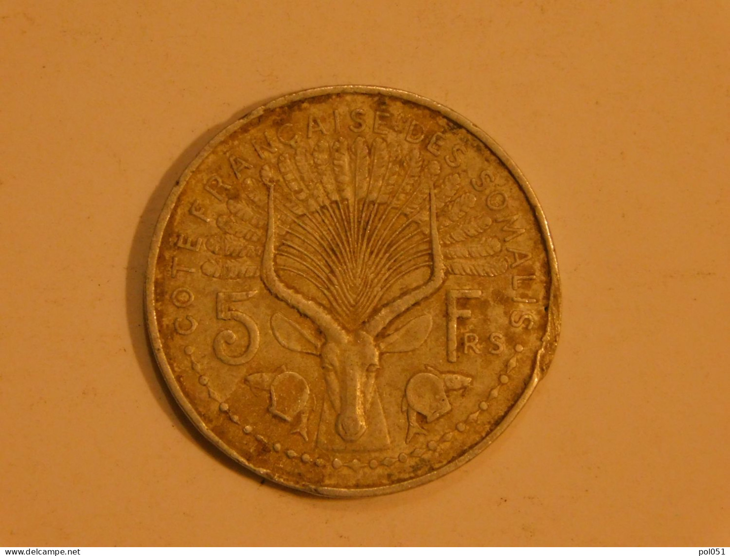 Côte Française Des Somalis 5 Francs 1959 - Frans-Somaliland