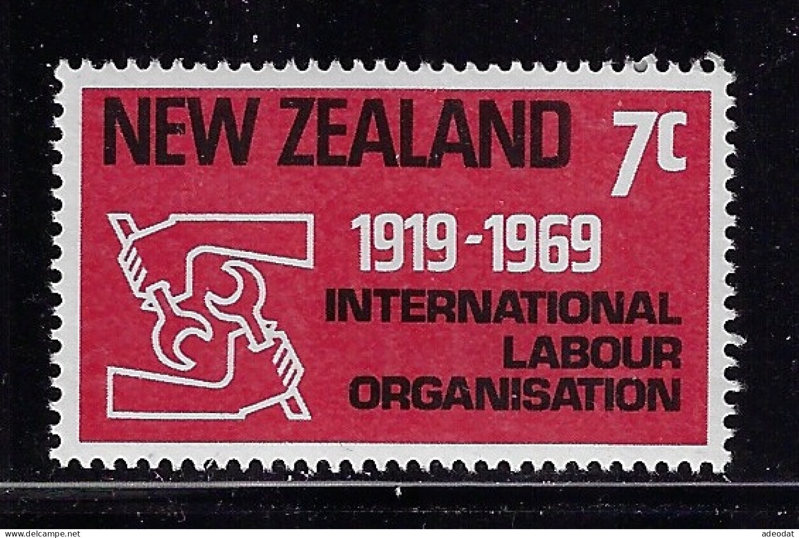 NEW ZEALAND 1969 ILO 50th  SCOTT #421  MNH - Nuevos