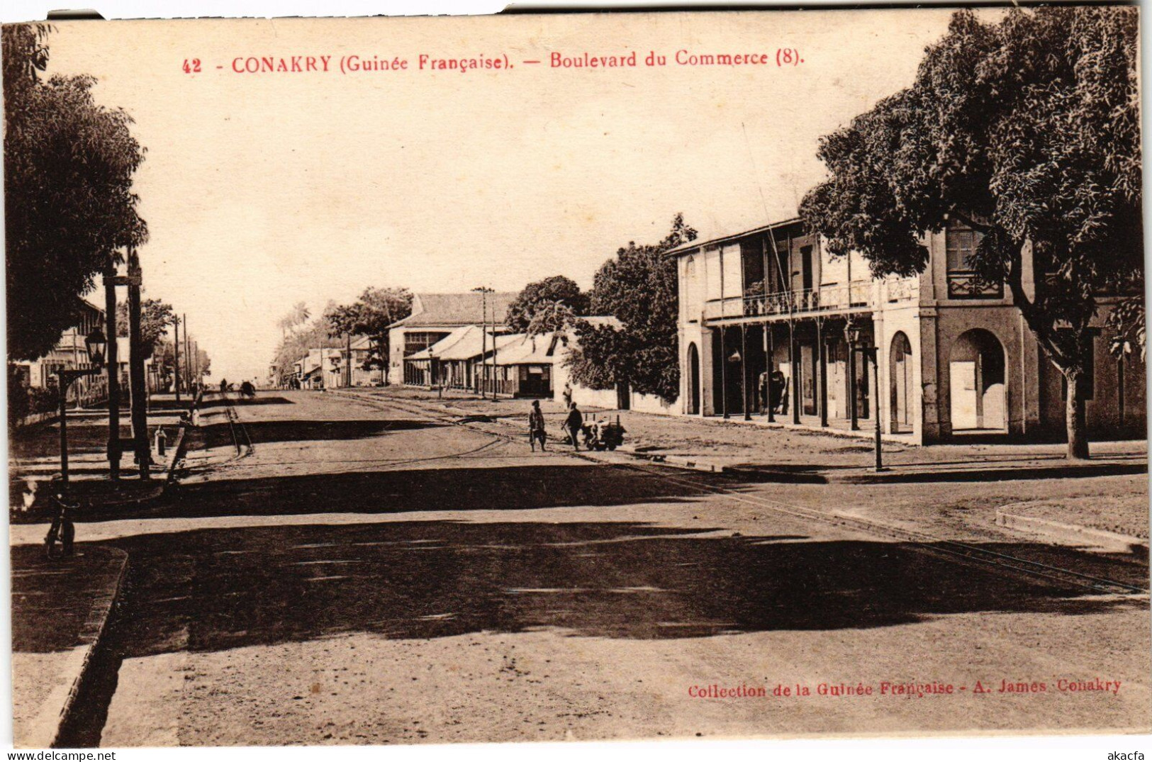 PC FRENCH GUINEA GUINÉE CONAKRY BOULEVARD DU COMMERCE (a49774) - Guinée Française