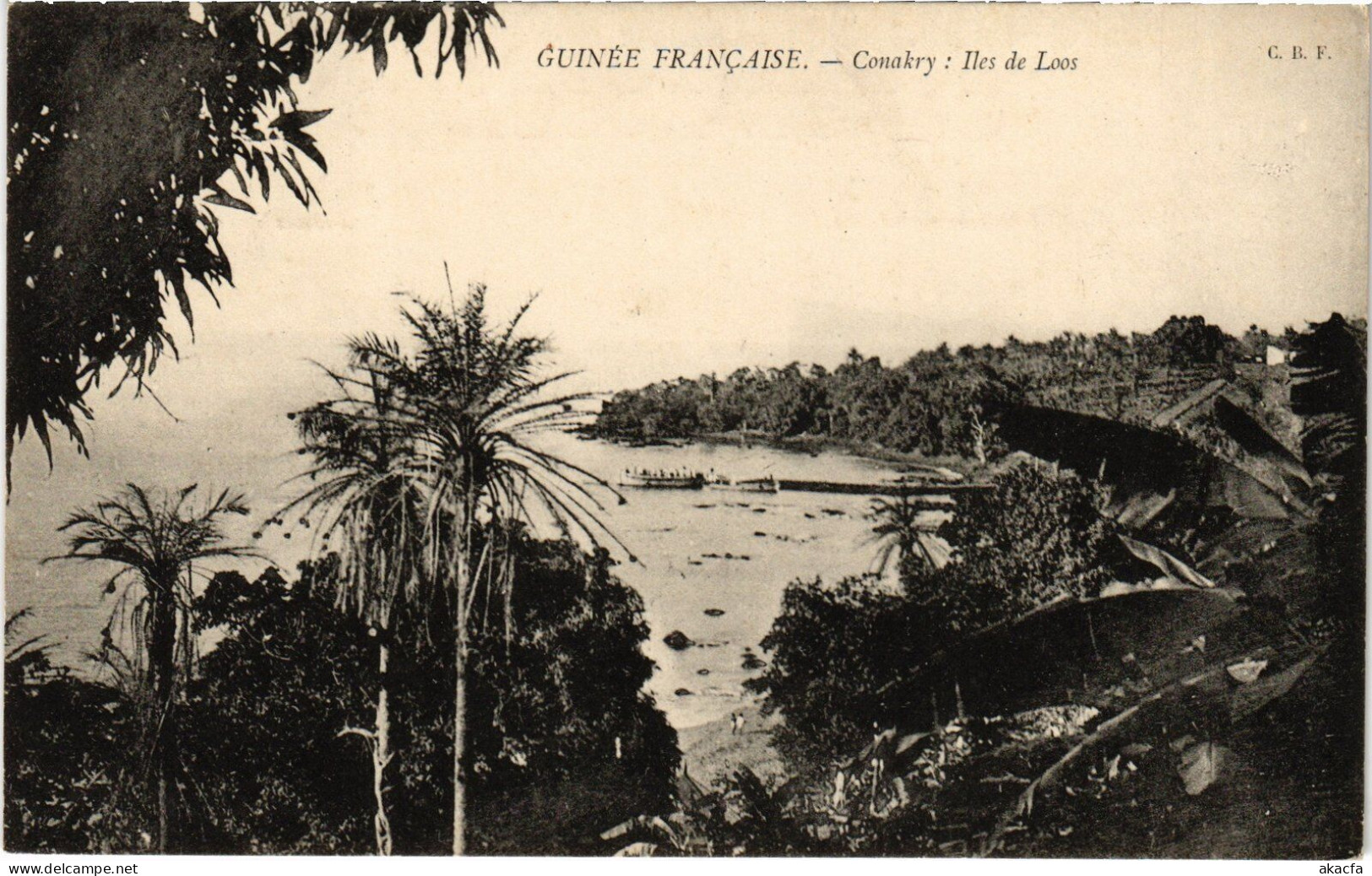 PC FRENCH GUINEA GUINÉE CONAKRY ILES DE LOOS (a49776) - Guinée Française