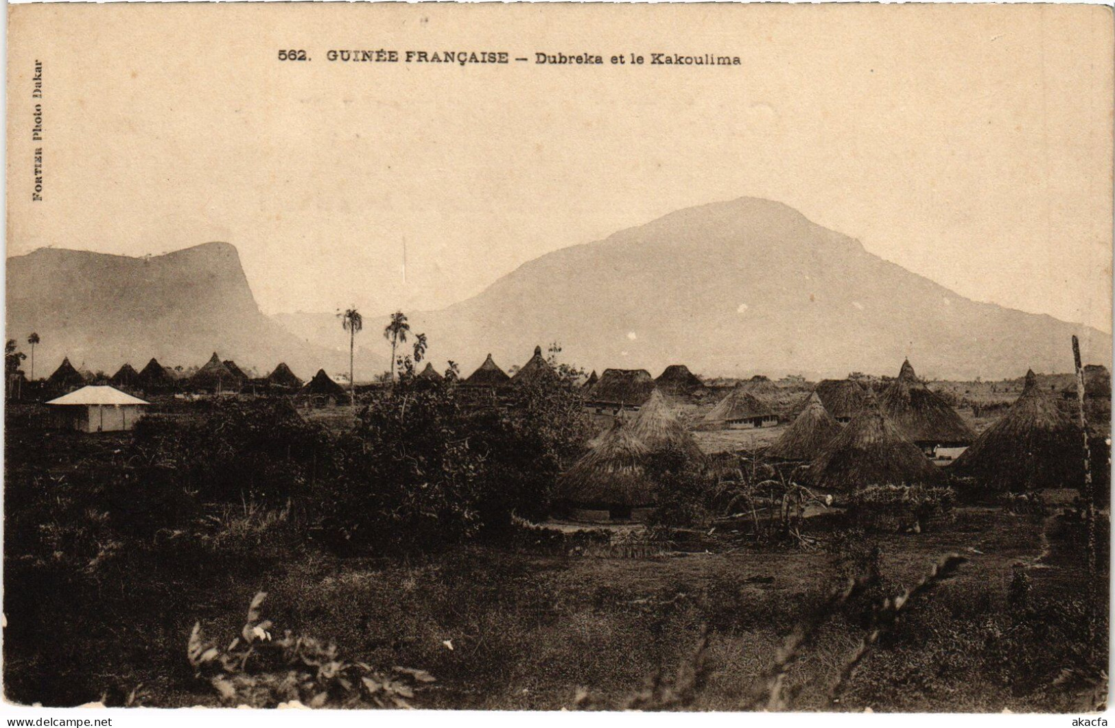 PC FRENCH GUINEA GUINÉE DUBREKA ET LE KAKOULIMA (a49777) - Guinée Française