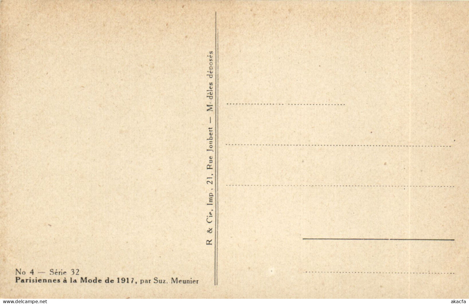 PC ARTIST SIGNED, MEUNIER, PARISIENNES Á LA MODE, Vintage Postcard (b50624) - Meunier, S.