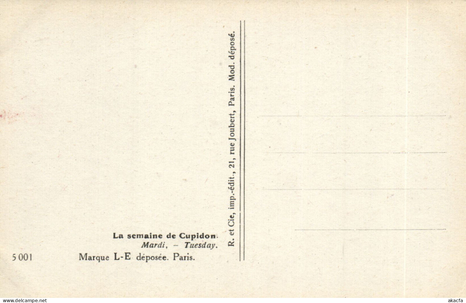 PC ARTIST SIGNED, MEUNIER, RISQUE, SEMAINE DE CUPIDON, Vintage Postcard (b50642) - Meunier, S.