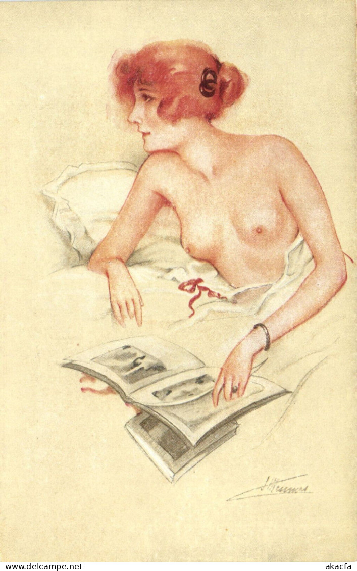 PC ARTIST SIGNED, MEUNIER, RISQUE, OHÉ! CUPIDON, Vintage Postcard (b50662) - Meunier, S.