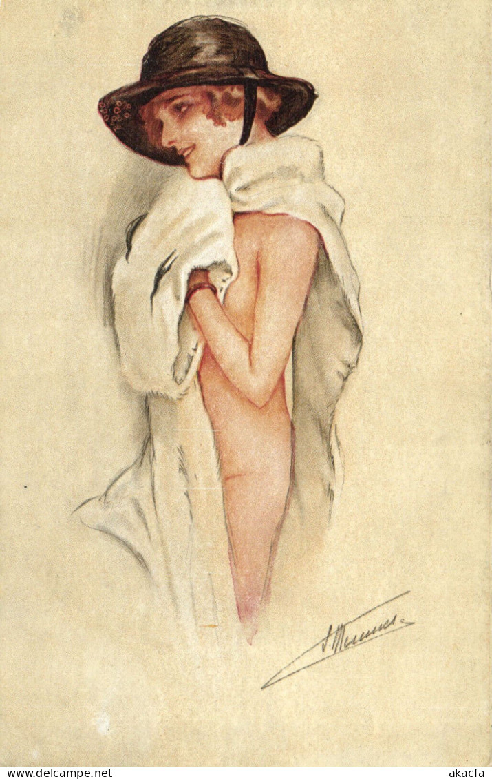 PC ARTIST SIGNED, MEUNIER, RISQUE, OHÉ! CUPIDON, Vintage Postcard (b50665) - Meunier, S.