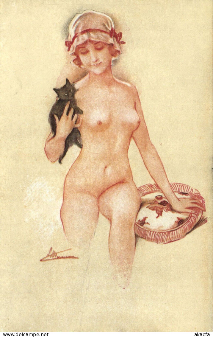 PC ARTIST SIGNED, MEUNIER, RISQUE, OHÉ! CUPIDON, Vintage Postcard (b50666) - Meunier, S.