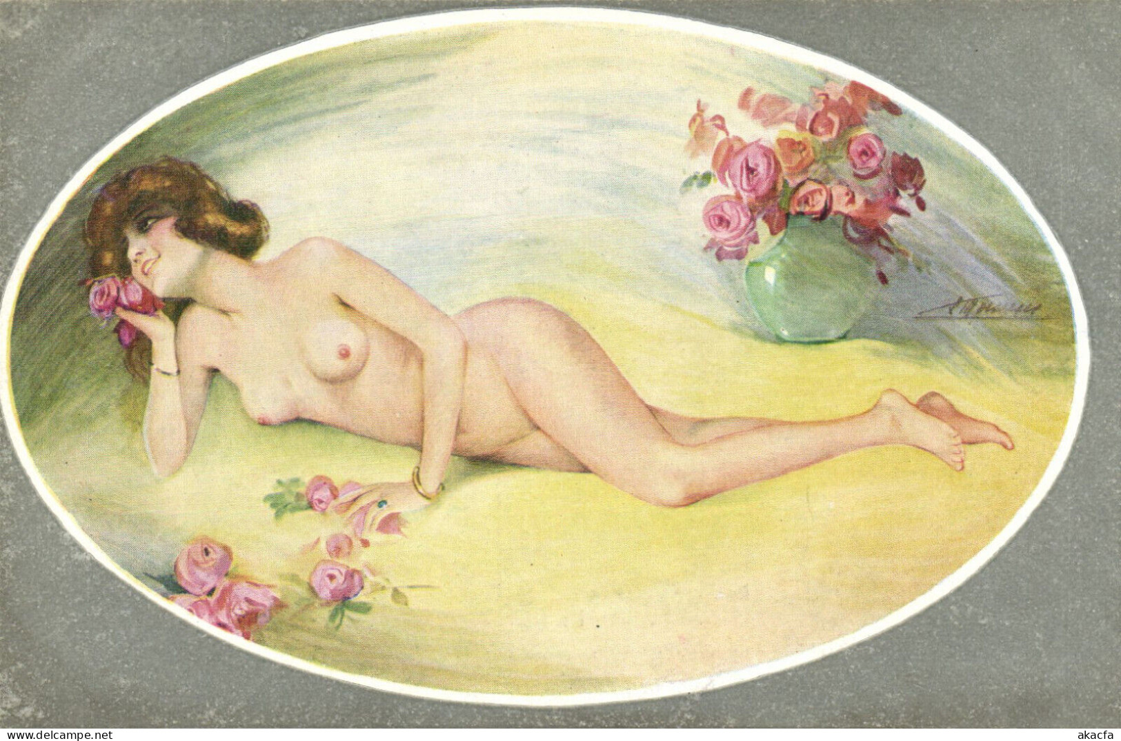 PC ARTIST SIGNED, MEUNIER, RISQUE, LE NU MODERNE, Vintage Postcard (b50675) - Meunier, S.