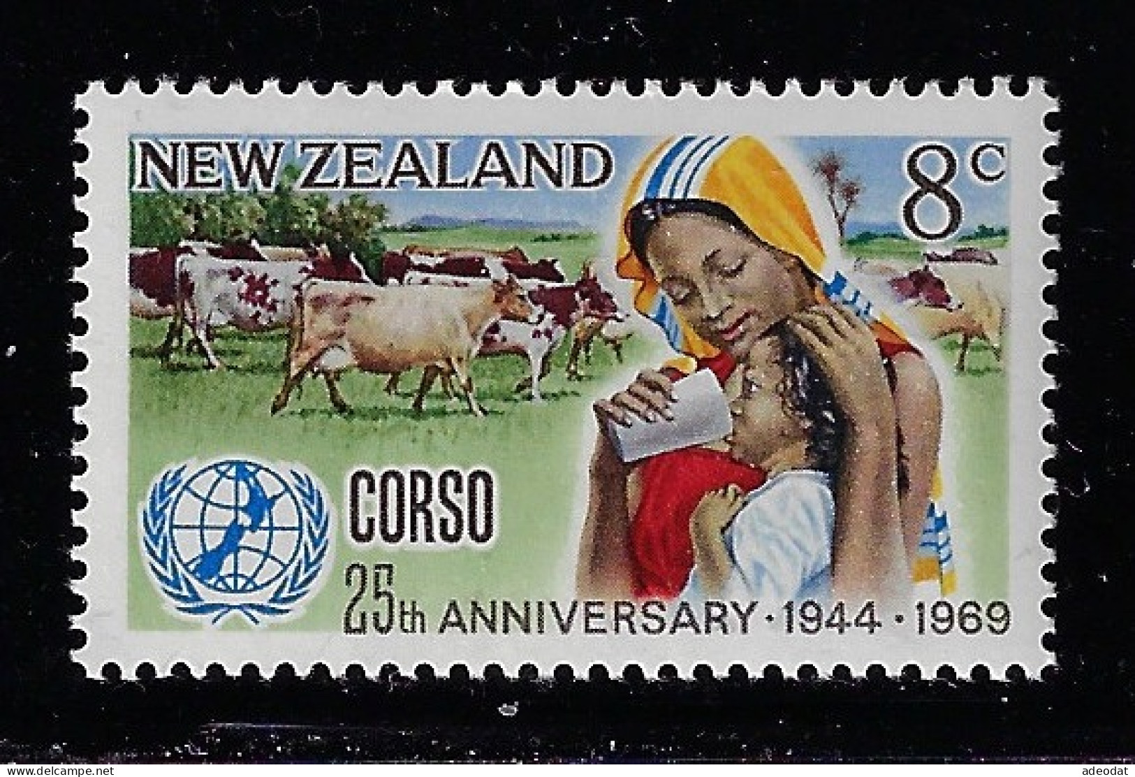 NEW ZEALAND 1969 RELIEF SERVICES SCOTT #436  MNH - Nuevos