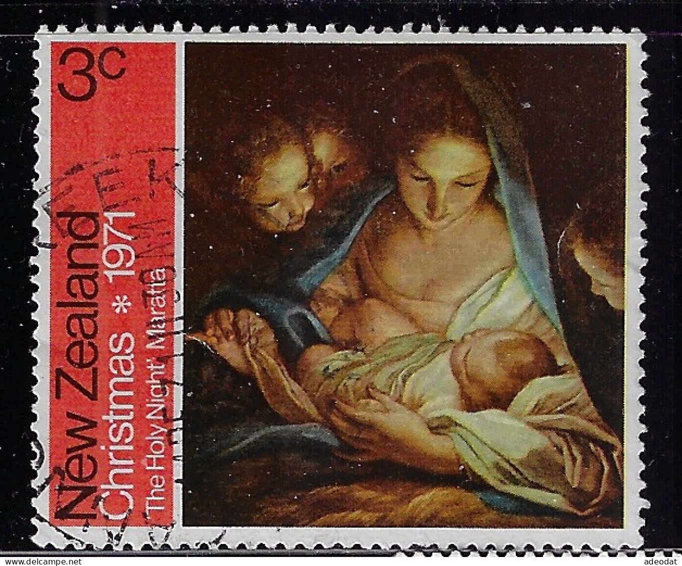 NEW ZEALAND 1970 CHRISTMAS SCOTT #464,481  USED - Oblitérés