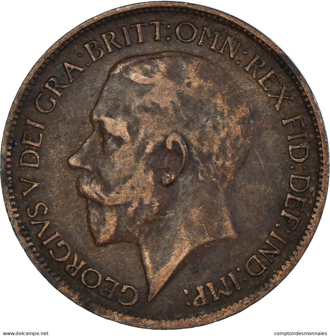 Monnaie, Grande-Bretagne, 1/2 Penny, 1918 - C. 1/2 Penny