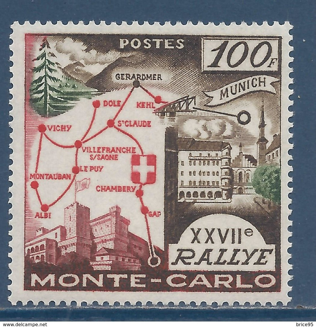 Monaco - YT N° 491 ** - Neuf Sans Charnière - 1958 - Unused Stamps