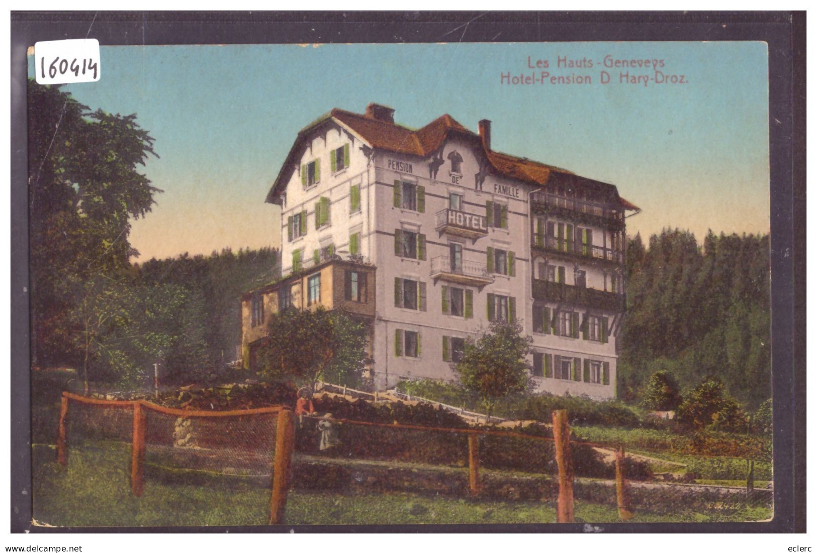 LES HAUTS GENEVEYS - HOTEL HARY DROZ - TB - Les Hauts-Geneveys