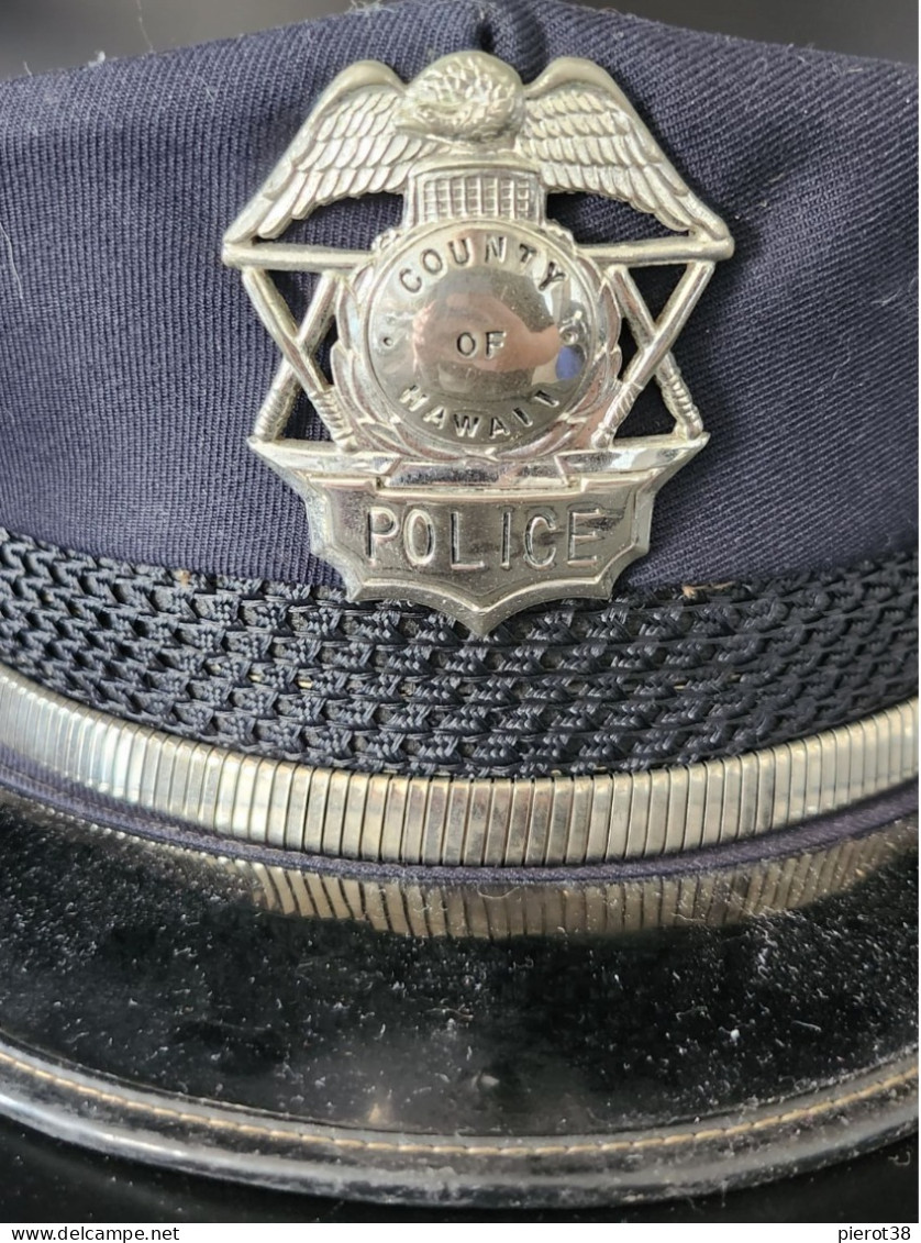 Rare Casquette HAWAII Police D'Etat / USA Années 70" 80" - Headpieces, Headdresses