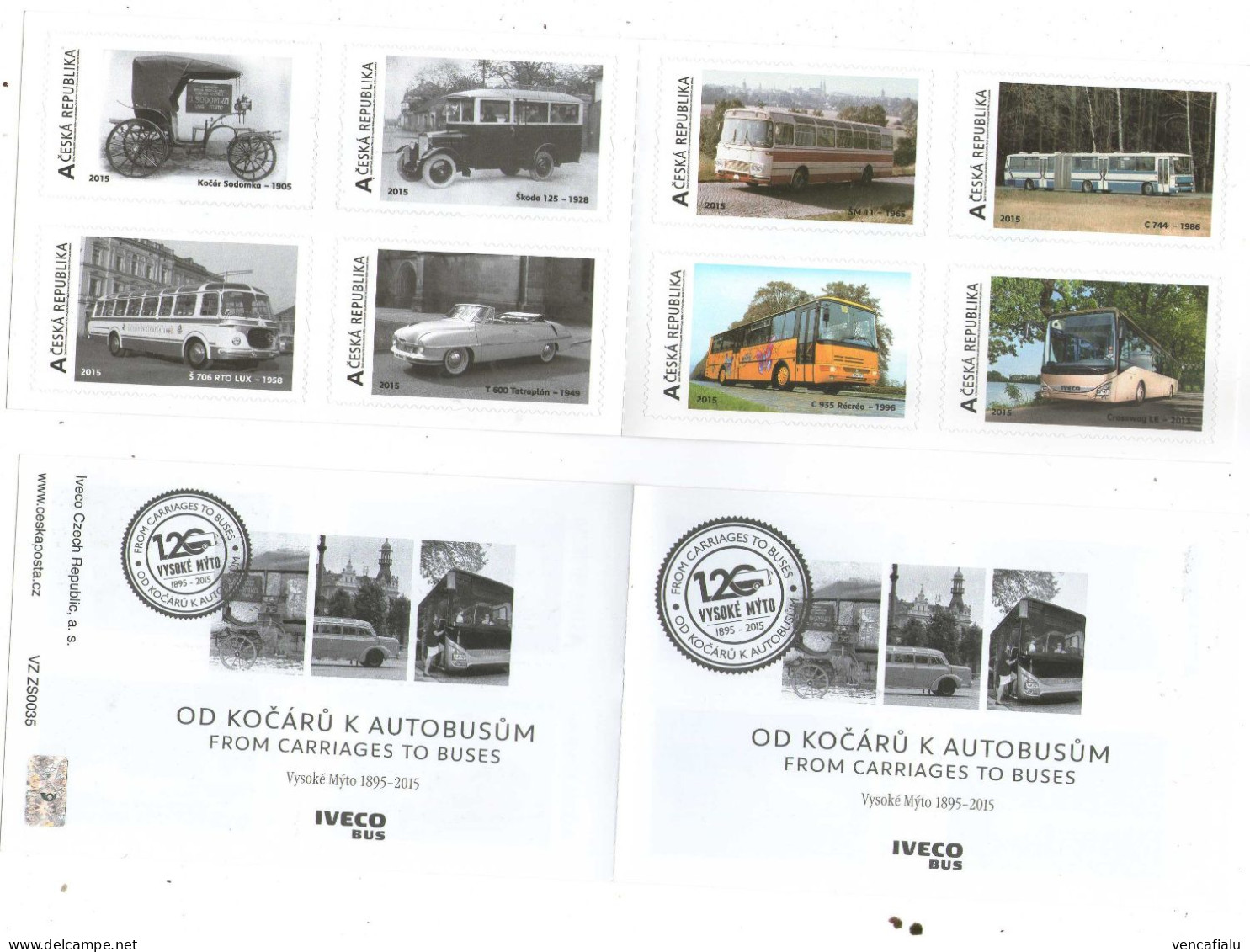 Czech Republic2015 - 120 Years Karosa/Iveco In Vysoke Myto, Booklet With 8 Personalised Stamps , MNH - Busses