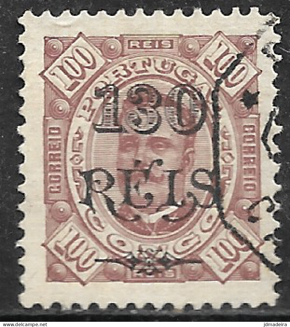 Portuguese Congo – 1902 King Carlos Surcharged 130 On 100 Réis Used Stamp - Portugiesisch-Kongo