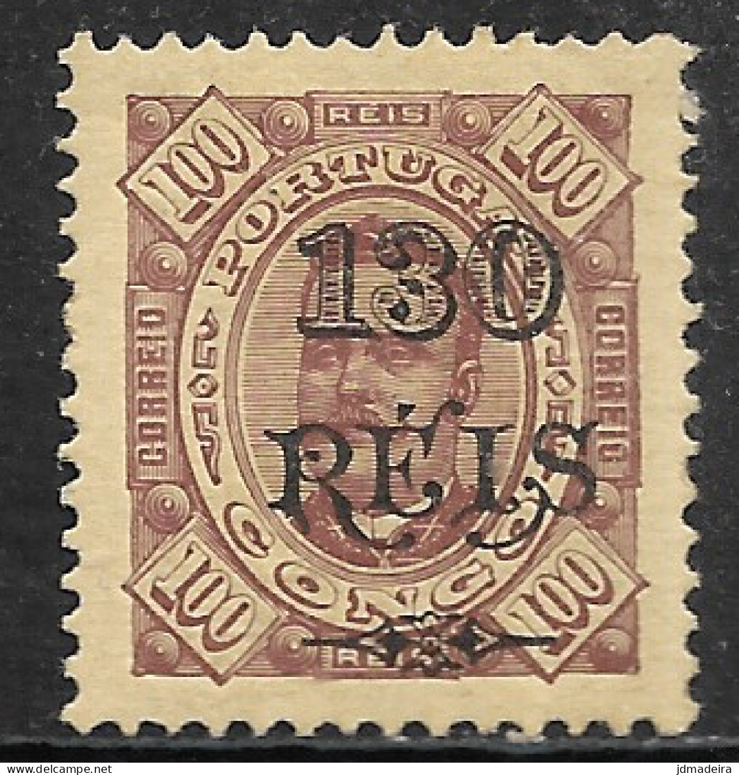 Portuguese Congo – 1902 King Carlos Surcharged 130 On 100 Réis Mint Stamp - Congo Portoghese