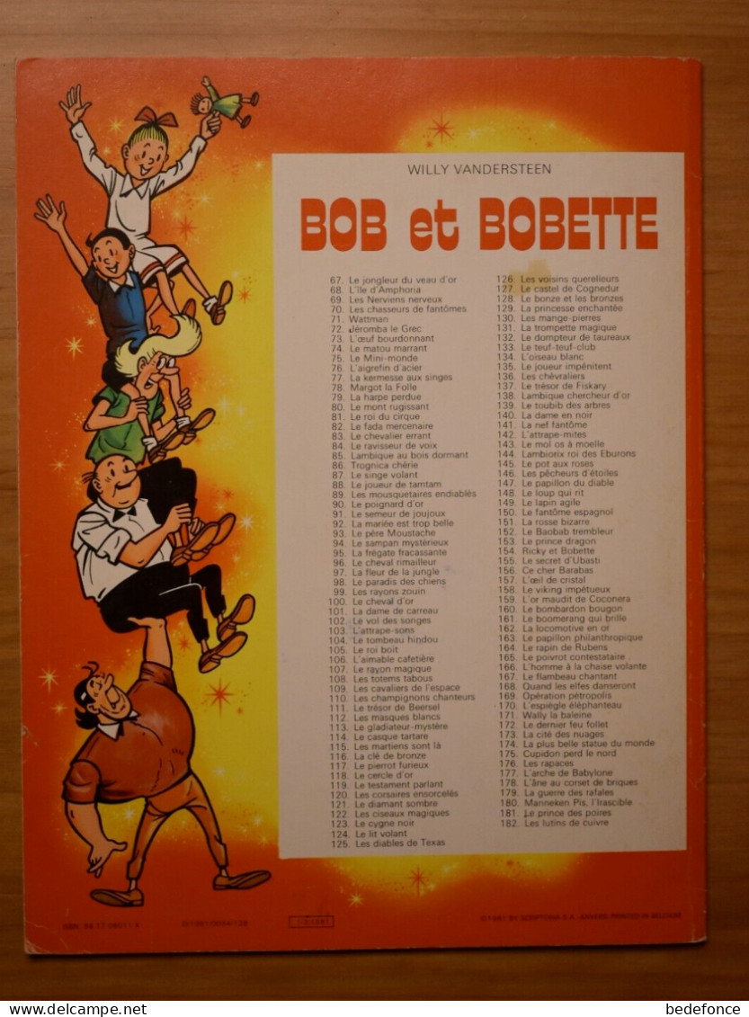 Bob Et Bobette -Vallée Oubliée, Fantômes Musiciens - Pub Solo - Vandersteen - EO - Bob Et Bobette