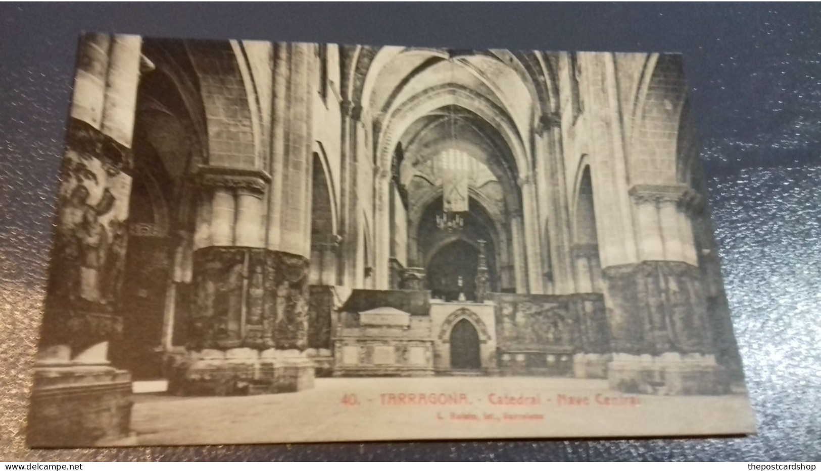 TARRAGONA - ESPAGNE - SPAIN -CATEDRAL- NAVE CENTRAL UNUSED - Tarragona