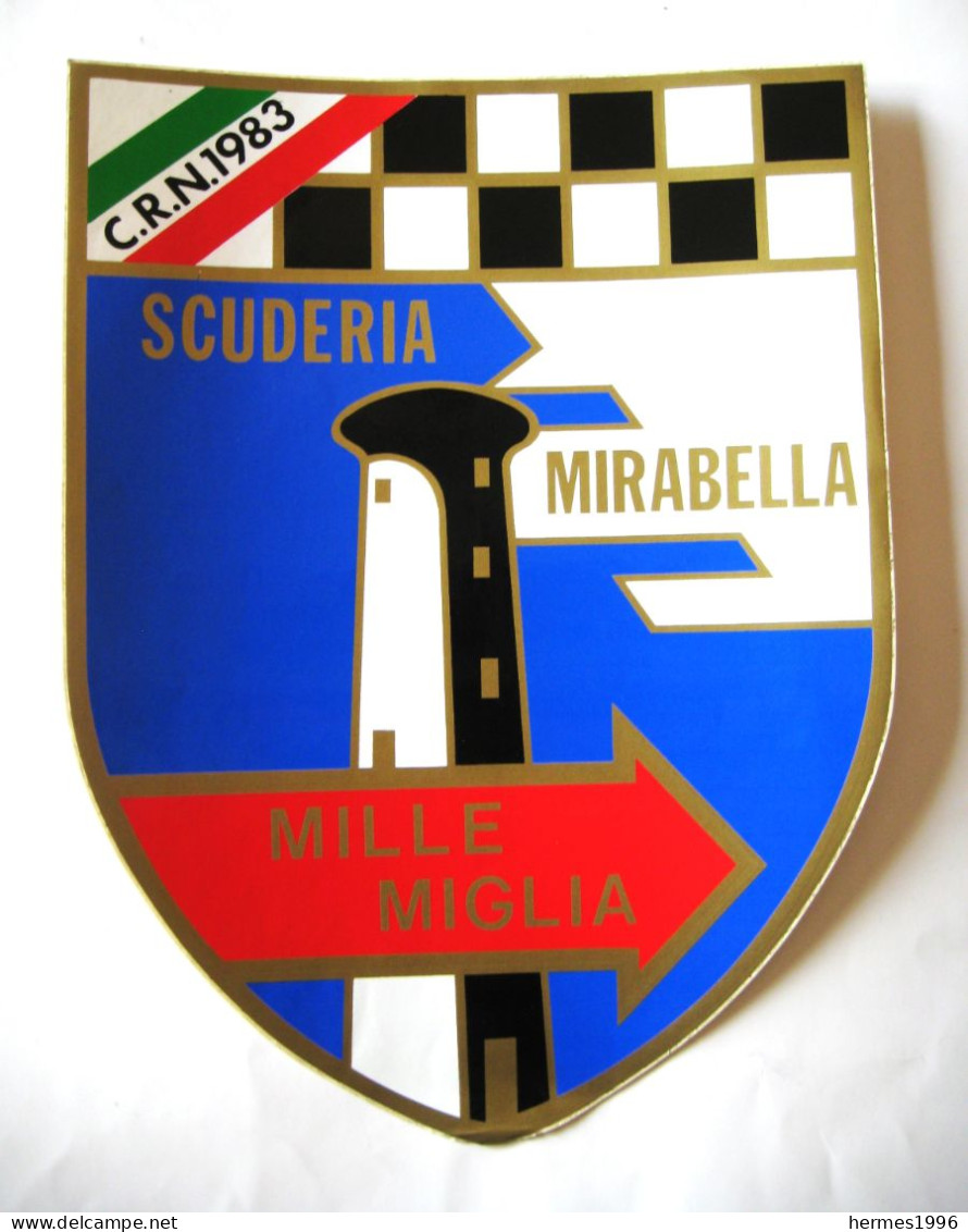 SCUDERIA    MIRABELLA    ADESIVO   ANNI  80   Cm  20,5 X 28 - Apparel, Souvenirs & Other