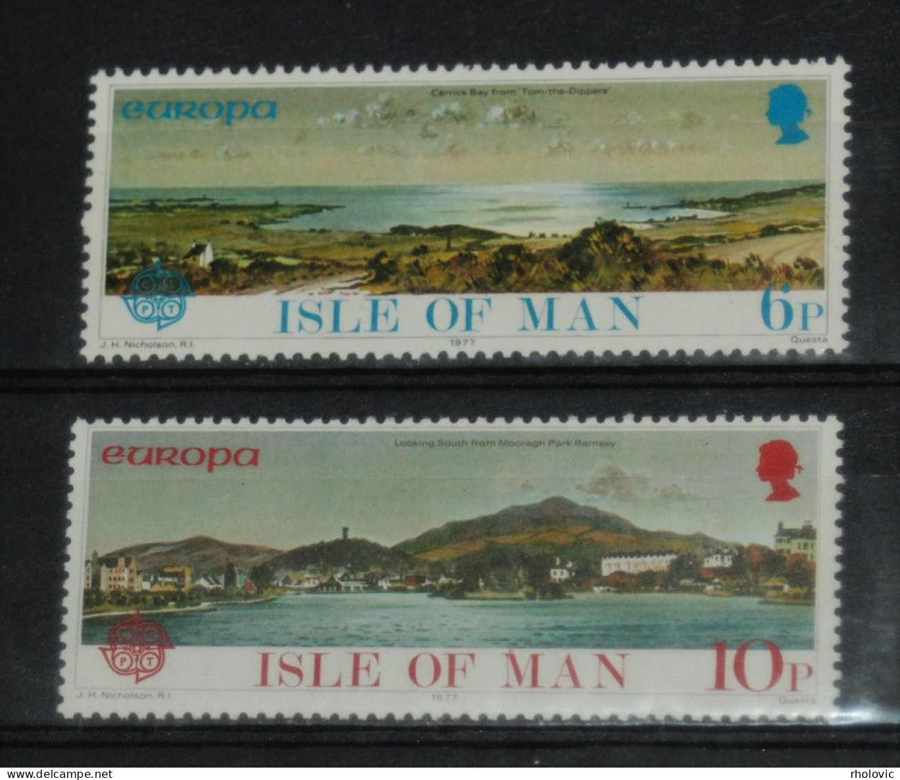 ISLE OF MAN 1977, Europa – Landscapes, Mountains, Mi #95-6, MNH** - Berge