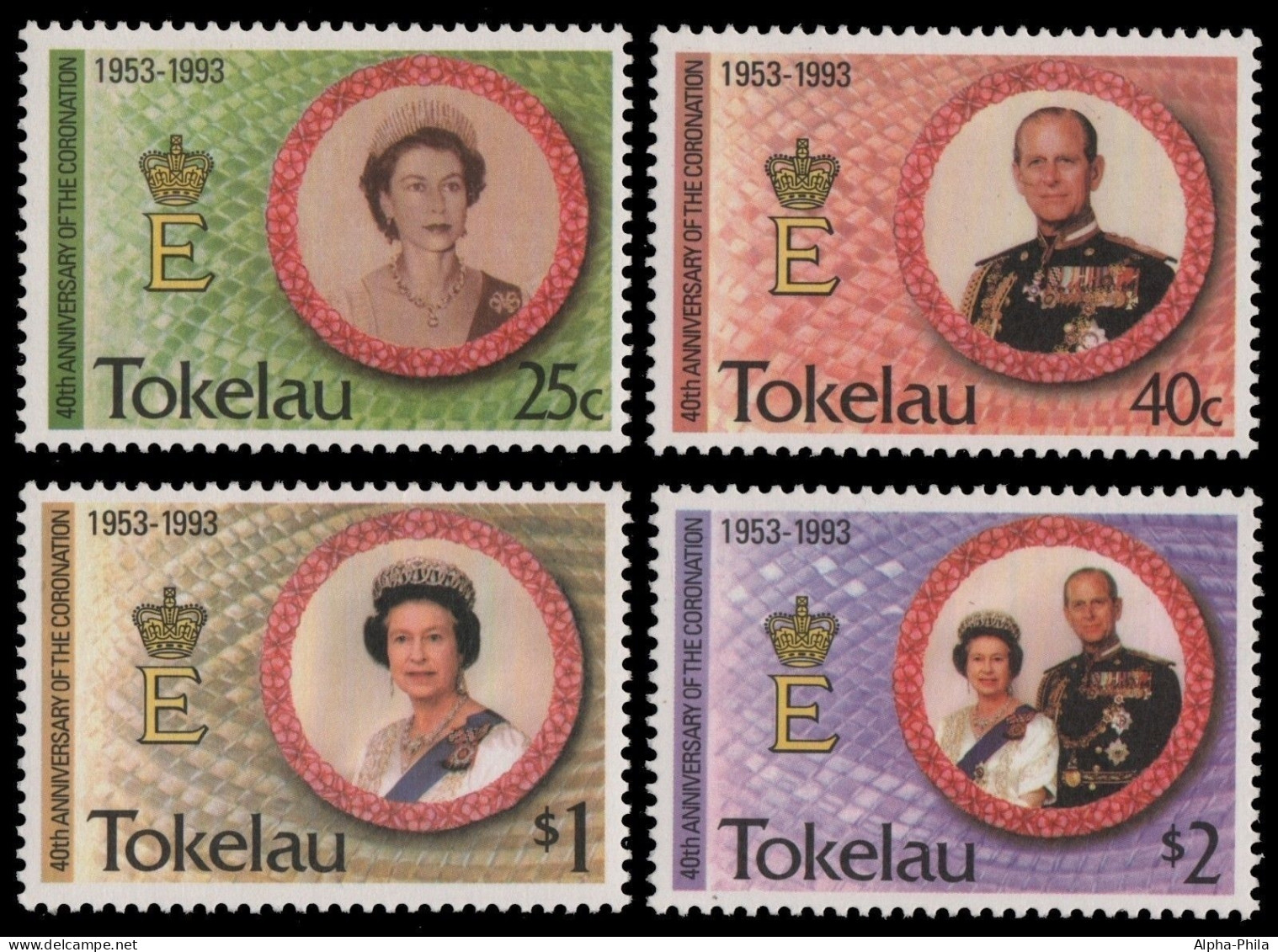 Tokelau 1993 - Mi-Nr. 192-195 ** - MNH - 40. Jahrestag Der Krönung - Tokelau