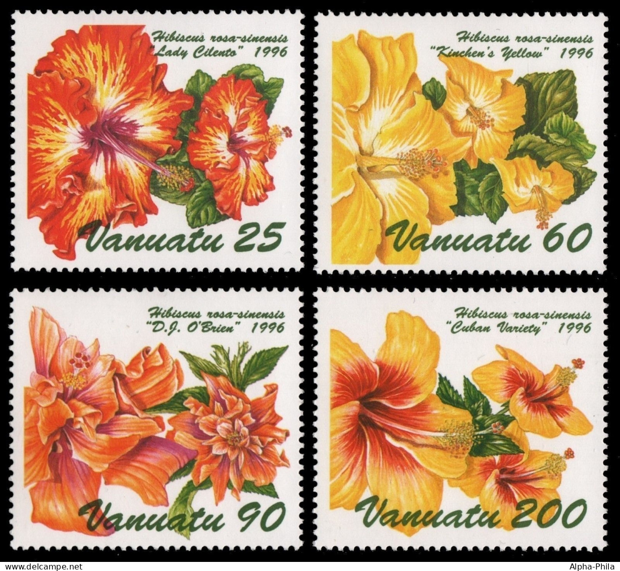 Vanuatu 1996 - Mi-Nr. 1024-1027 ** - MNH - Blumen / Flowers - Vanuatu (1980-...)