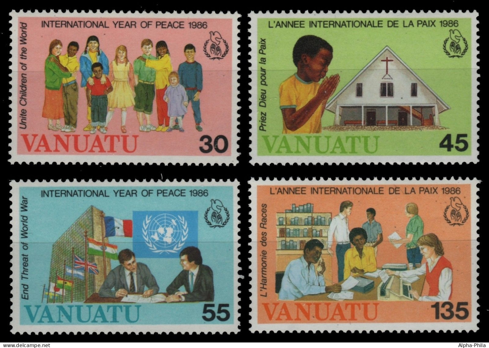 Vanuatu 1986 - Mi-Nr. 736-739 ** - MNH - Weihnachten / X-mas - Vanuatu (1980-...)