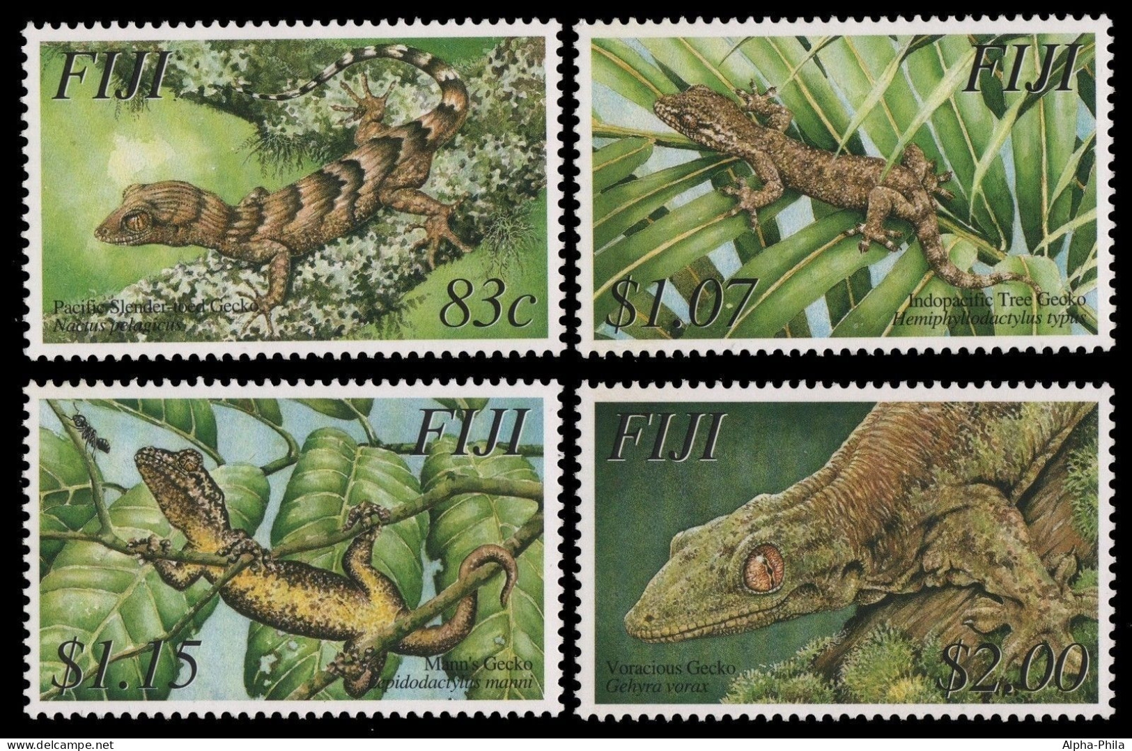 Fidschi 2003 - Mi-Nr. 1048-1051 ** - MNH - Reptilien / Reptiles - Fiji (...-1970)