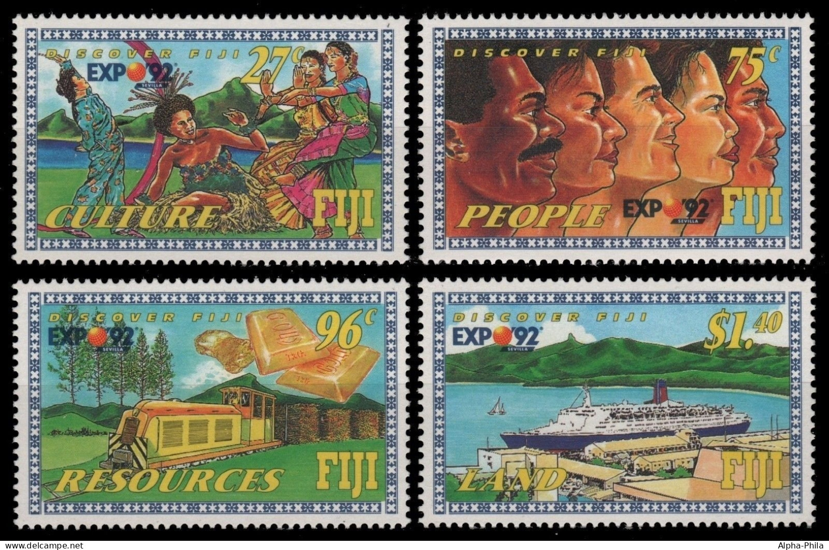 Fidschi 1992 - Mi-Nr. 652-655 ** - MNH - EXPO `92 - Fiji (...-1970)