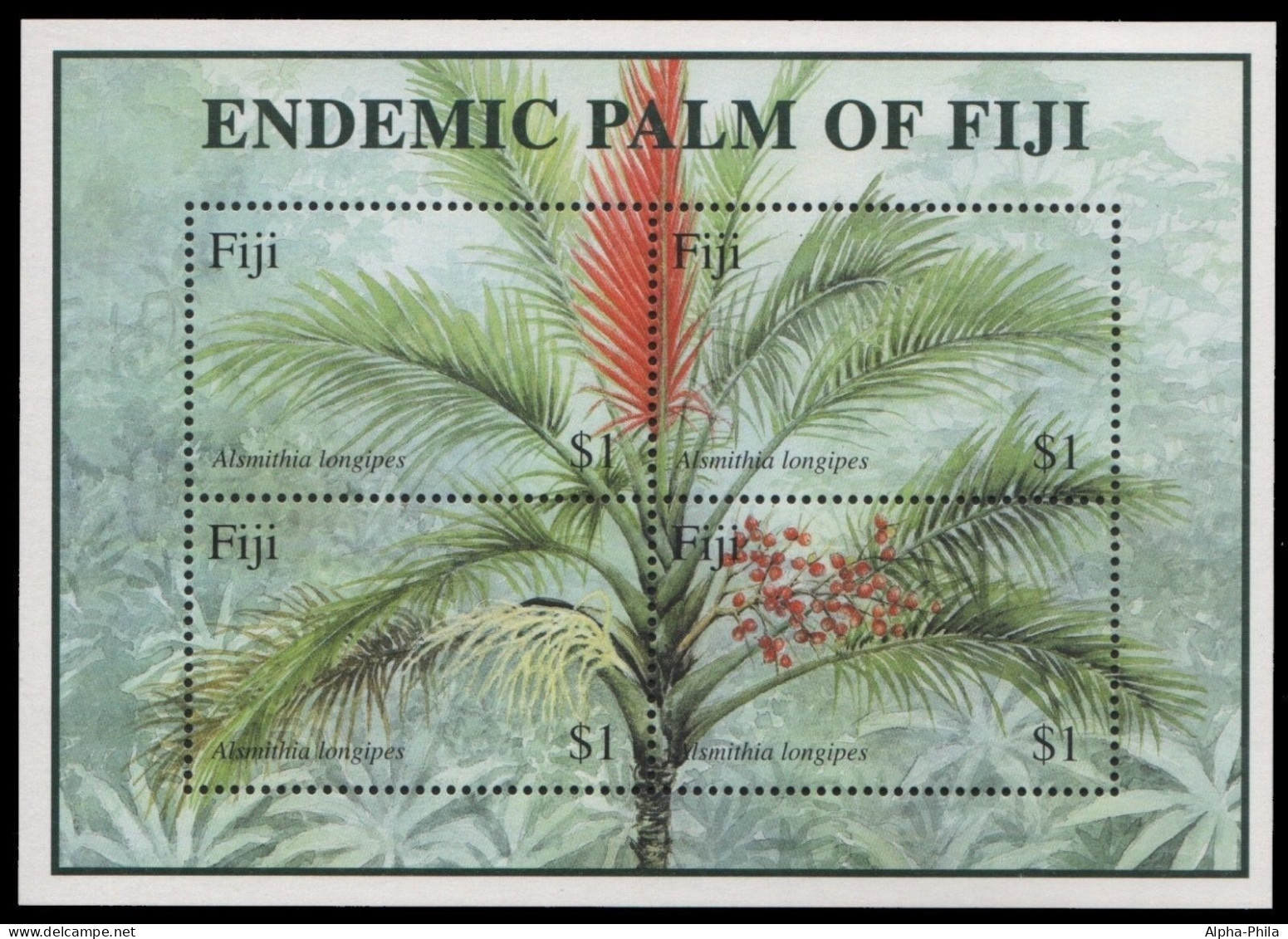 Fidschi 2000 - Mi-Nr. Block 37 ** - MNH - Palme / Palm Tree - Fidji (1970-...)