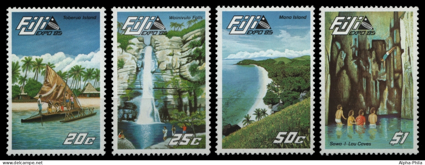 Fidschi 1985 - Mi-Nr. 521-524 ** - MNH - Natur - Landschaften - Fidji (1970-...)
