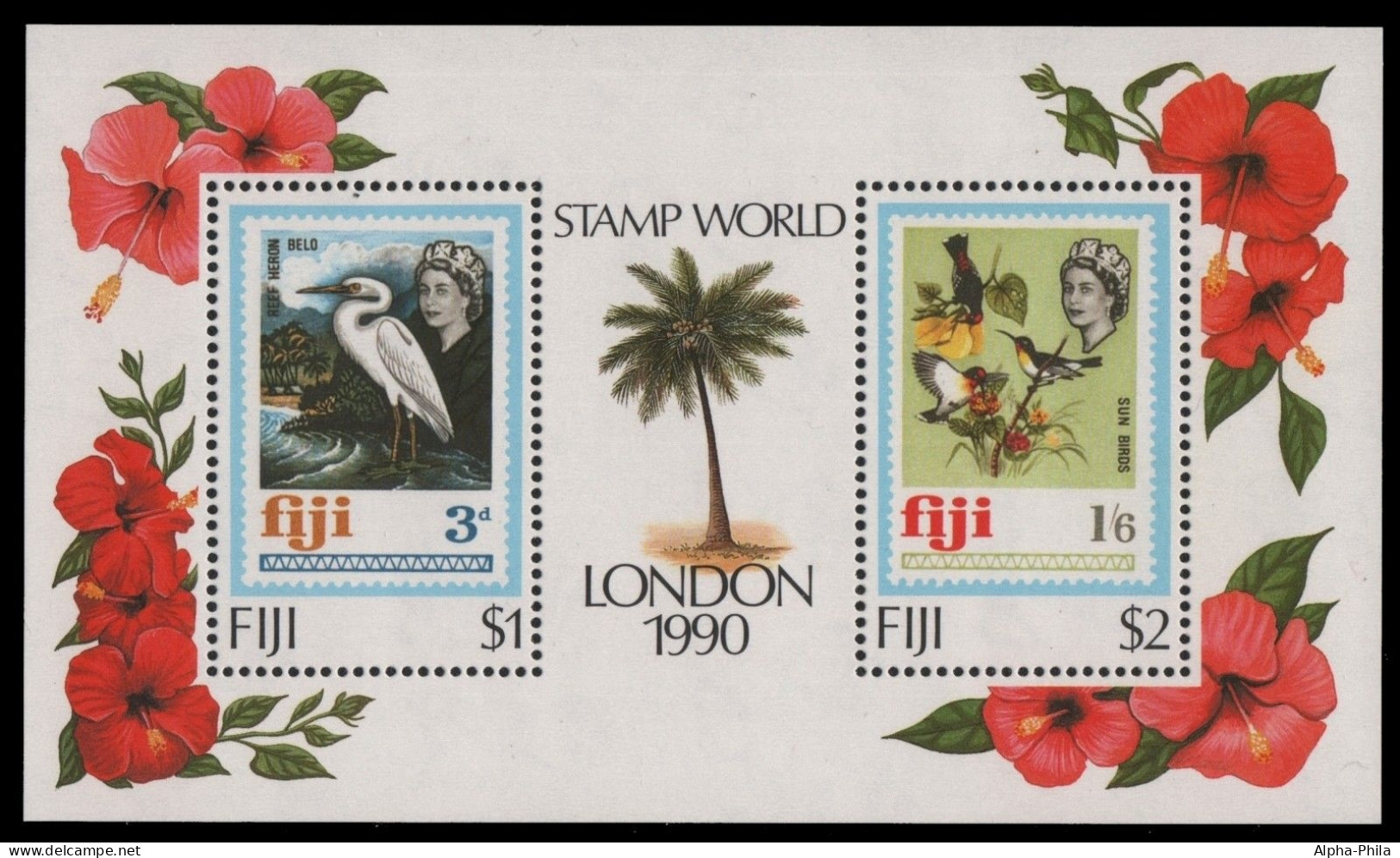 Fidschi 1990 - Mi-Nr. Block 9 ** - MNH - Vögel / Birds - Fidji (1970-...)
